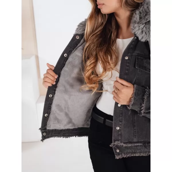  Damenjacke DSTREET FURDENIM TY5185 DUNKELGRAU 