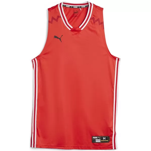  Herren-Tanktop PUMA HOOPS TEAM GAME JERSEY 67662804 PUMA ROT 