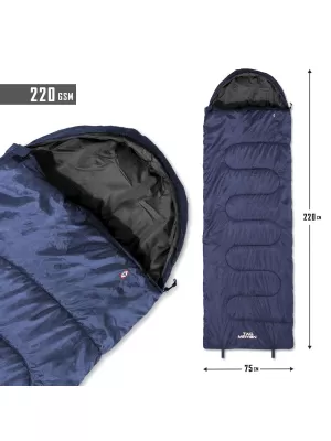 Schlafsack PENTAGON SENTINEL SLEEPING BAG 220GR/M² D19001 MITTERNACHTSBLAU