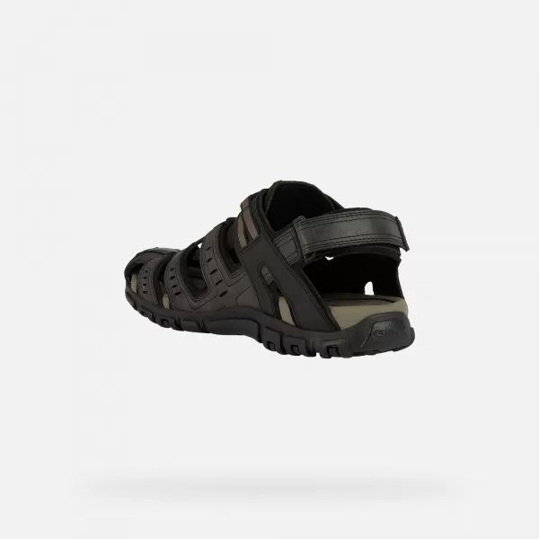  Herrensandalen GEOX STRADA SCHWARZ 