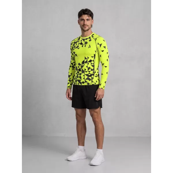  Hochwertiges funktionelles Kompressionsshirt für Herren ALTISPORT VOJ/ALM108TR03 NEONGELB 