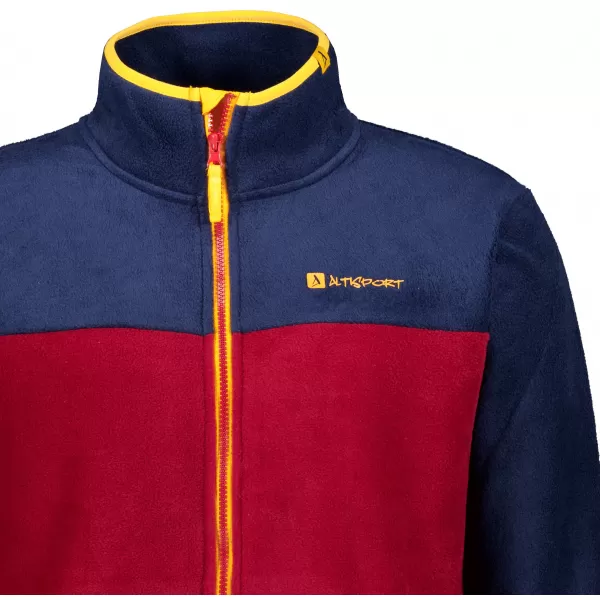  Fleece-Sweatshirt für Herren ALTISPORT GAMEL BURGUND 