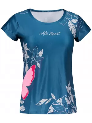 Frauen Freizeit t -Shirt Premium ALTISPORT VOJ/ALW119TR06 SMARAGD