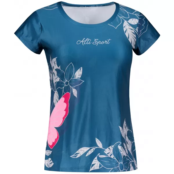  Frauen Freizeit t -Shirt Premium ALTISPORT VOJ/ALW119TR06 SMARAGD 