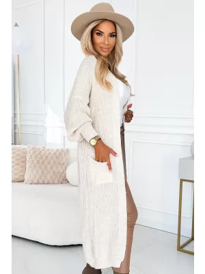 Damen-Strickjacke NUMOCO 627-1 BEIGE