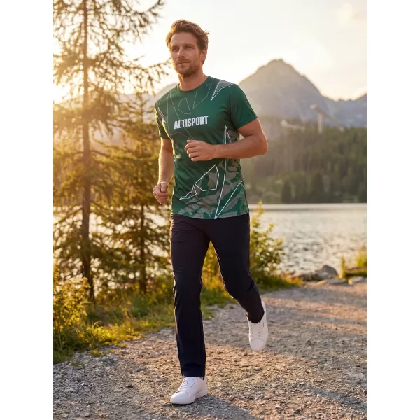  Herren Freizeithemd Premium ALTISPORT VOJ/ALM123TR06 DUNKELGRÜN 