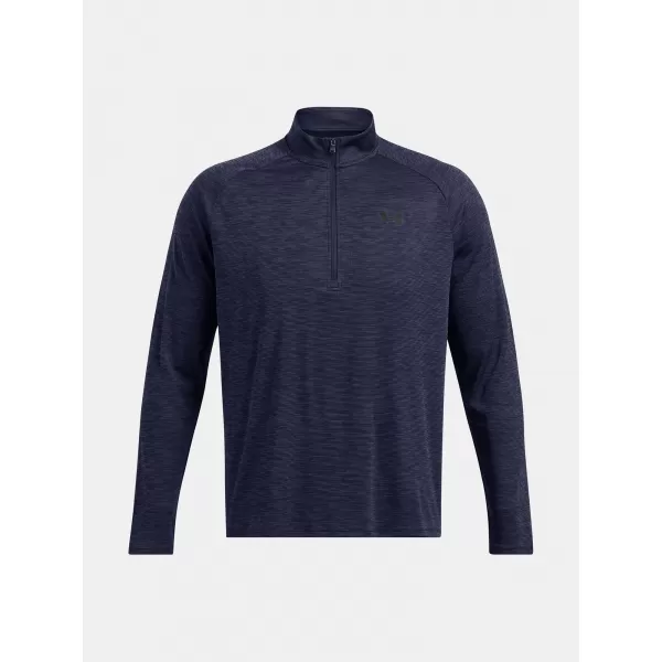  Herren-T-Shirt UNDER ARMOUR UA TECH TEXTURED 1/2 ZIP 1382797-410 BLAU 