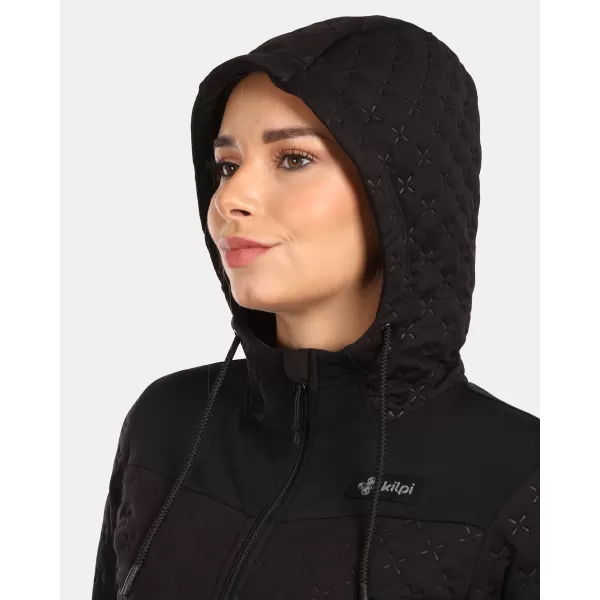  Fleece-Sweatshirt für Damen KILPI NEVIA-W ZL0212KI SCHWARZ 