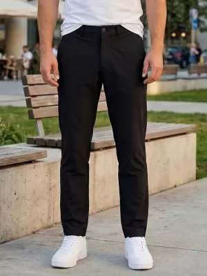 Herrenhosen ALTISPORT ATS TROUSER SLIM-FIT SCHWARZ