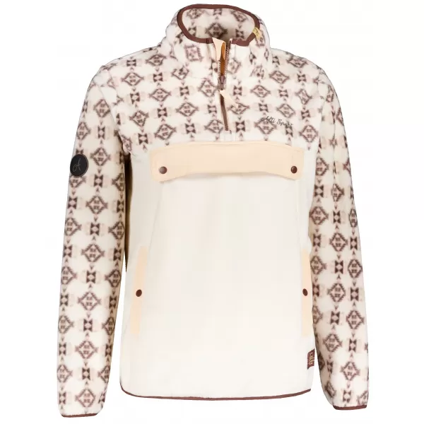  Fleece-Sweatshirt für Damen ALTISPORT GEMMY BEIGE 