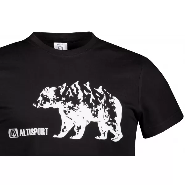  Herren t -Shirt mit kurzen Ärmeln ALTISPORT ALM193129 SCHWARZ 