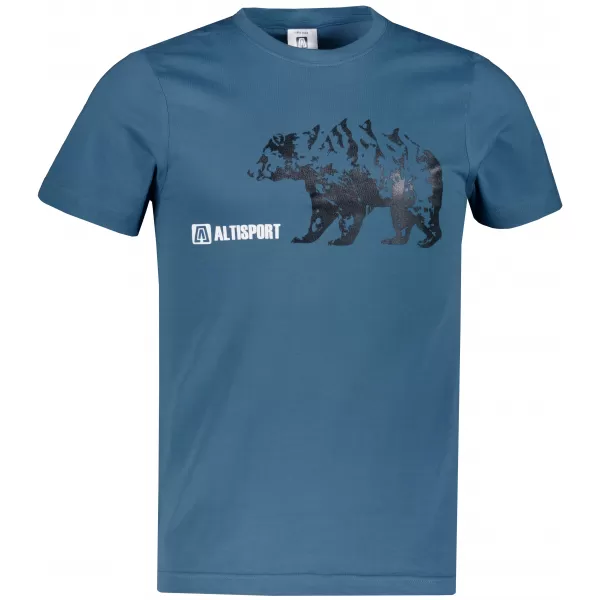  Herren t -Shirt mit kurzen Ärmeln ALTISPORT ALM193129 DENIM 