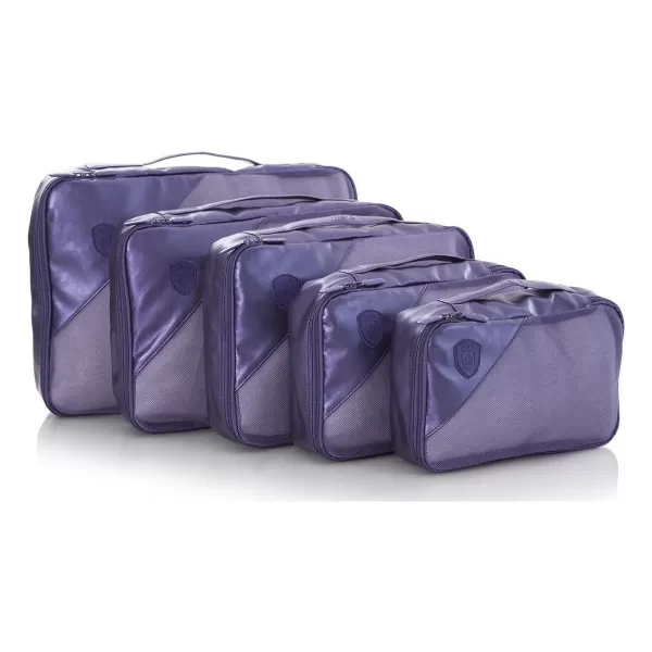  Satz von Organisatoren HEYS METALLIC PACKING CUBE 5PC GEWOHNHEITEN 
