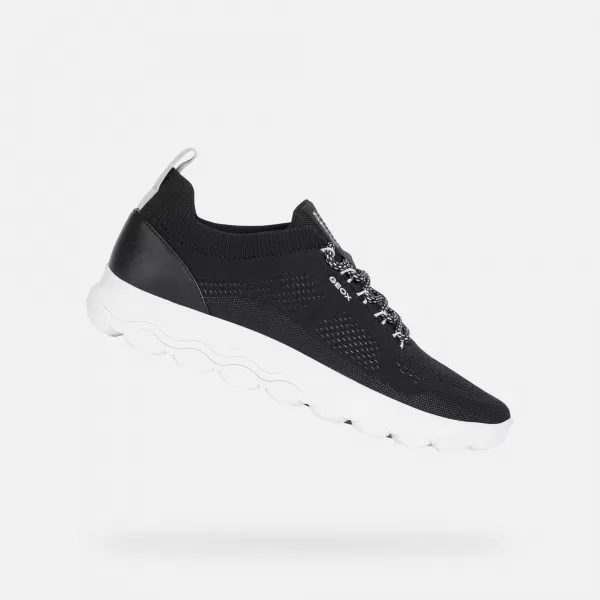  Herren-Sneaker GEOX SPHERICA G002565 SCHWARZ 