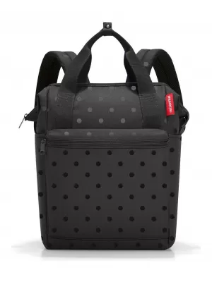 Damenrucksack REISENTHEL ALLROUNDER R GLÄNZENDE PUNKTE SCHWARZ