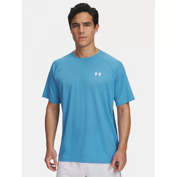  Herren-T-Shirt UNDER ARMOUR UA TECH TEXTURED SS 1382796-453 BLAU 