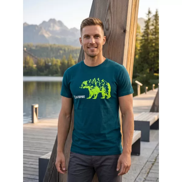  Herren t -Shirt mit kurzen Ärmeln ALTISPORT ALM193129 KEROSIN 