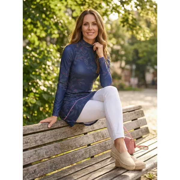  Rollkragenpullover für Damen ALTISPORT GWENITH DUNKELBLAU 
