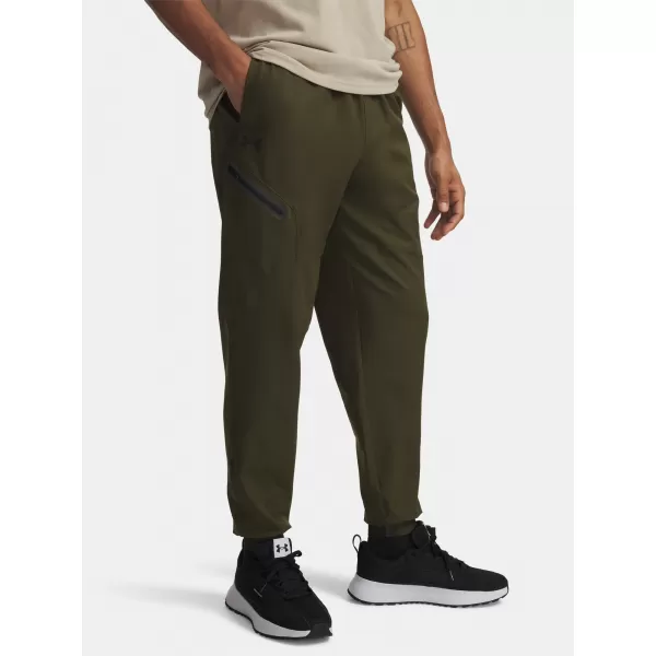  Herren-Jogginghose UNDER ARMOUR UA UNSTOPPABLE WOVEN JOGGER 1388823-308 GRÜN 