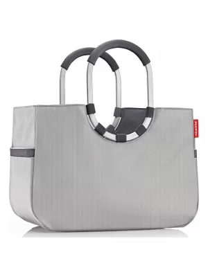 Handtasche REISENTHEL LOOPSHOPPER L FISCHGRÄTENGRAU