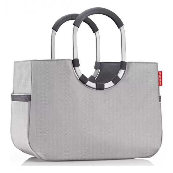  Handtasche REISENTHEL LOOPSHOPPER L FISCHGRÄTENGRAU 