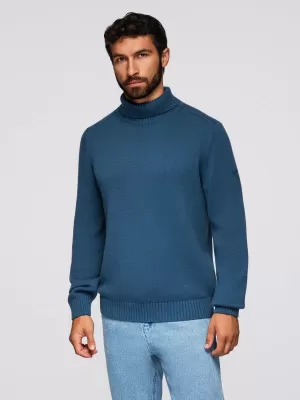 Herrenpullover OMBRE OM-SWTN-0163 DUNKELBLAU
