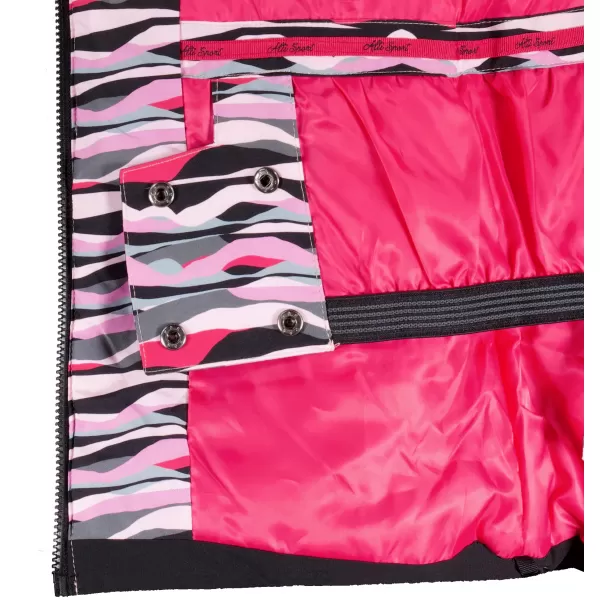  Winterjacke für Damen ALTISPORT GARDIN SCHWARZ/ROSA 