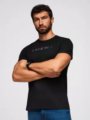 Hemd OMBRE OM-TSPT-0248 SCHWARZ