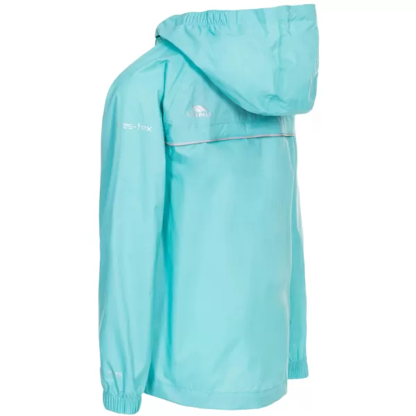  Wasserdichte Kinderjacke TRESPASS QIKPAC X AQUAMARIN 
