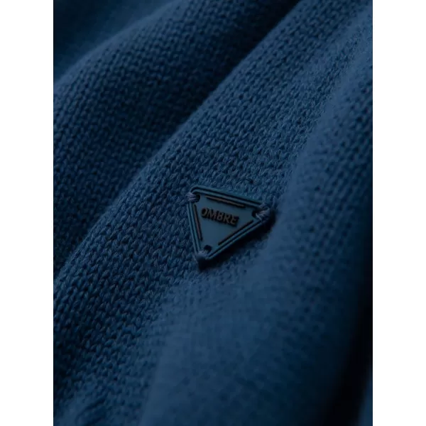  Herrenpullover OMBRE OM-SWTN-0163 DUNKELBLAU 