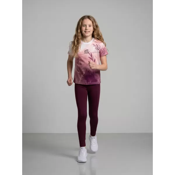  Funktionaler t -Shirt -Prämie von Kindern ALTISPORT VOJ/ALK083TR01 WEIß -PINK 