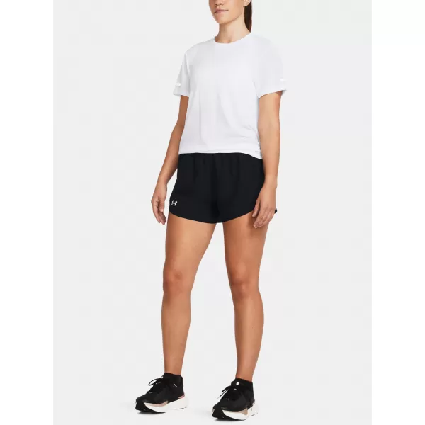  Damen-Shorts UNDER ARMOUR UA FLY BY 3'' SHORTS 1382438-001 SCHWARZ 