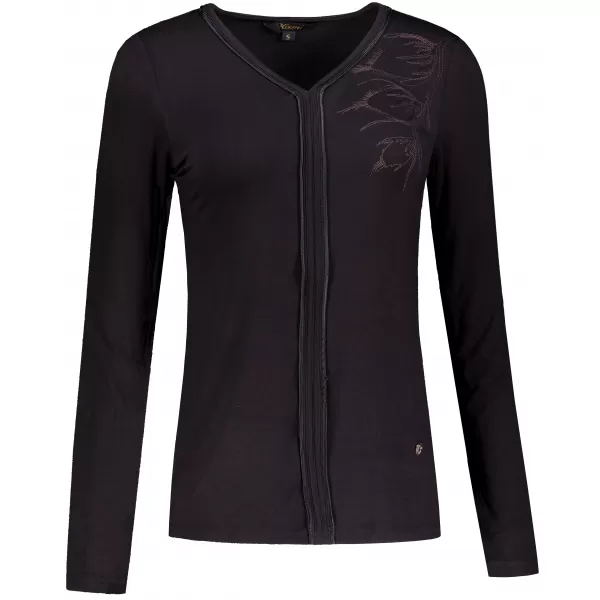  Damen-T-Shirt KIXMI VIOLETTE SCHWARZ 