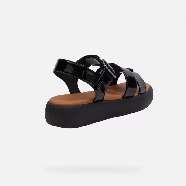  Damensandalen GEOX CAMALEI SCHWARZ 