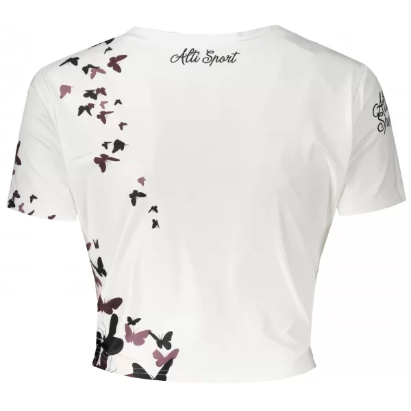  Funktionelles Premium-Crop-Top für Damen ALTISPORT VOJ/ALW022TR07 WEIß 