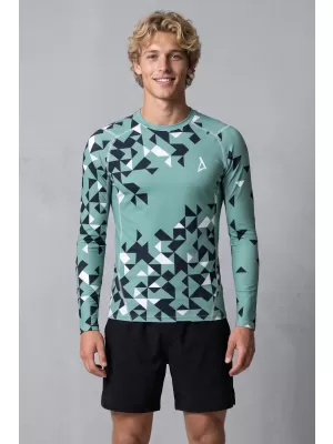 Hochwertiges funktionelles Kompressionsshirt für Herren ALTISPORT VOJ/ALM108TR03 MILITÄR