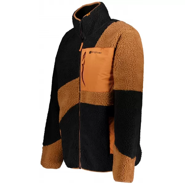  Fleece-Sweatshirt für Herren ALTISPORT GANAN SCHWARZ/BRAUN 