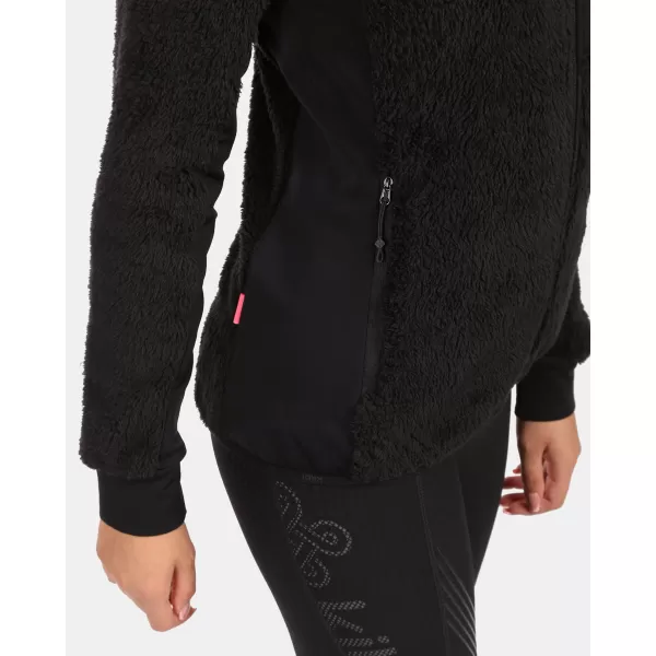  Fleece-Sweatshirt für Damen KILPI NORKA-W ZL0204KI SCHWARZ 