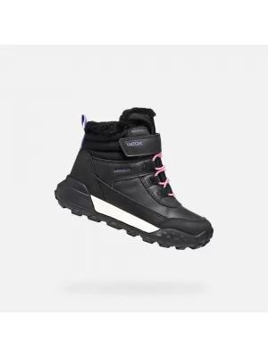 Stiefeletten für Mädchen GEOX TREKKYUP AB J46M7A0MEMSC9266 SCHWARZ