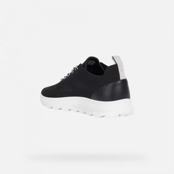  Herren-Sneaker GEOX SPHERICA G002565 SCHWARZ 