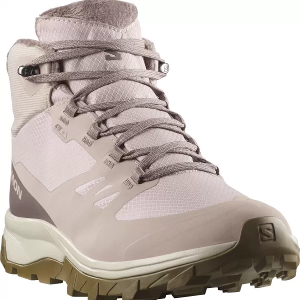  Damenschuhe SALOMON OUTSNAP WATERPROOF W ÄTHER/EISEN/KOJOTENBRAUN 