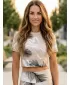 Premium-Crop-Top für Damen ALTISPORT VOJ/ALW001TR07 BRAUN