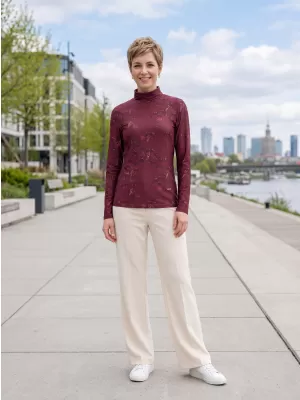 Damen-T-Shirt ALTISPORT GERDA BURGUND