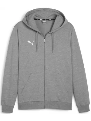 Jacke PUMA TEAMGOAL CASUALS HOODED JACK 658595_33 MITTELGRAUES HEATHER/WEIß
