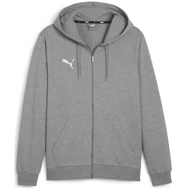  Jacke PUMA TEAMGOAL CASUALS HOODED JACK 658595_33 MITTELGRAUES HEATHER/WEIß 