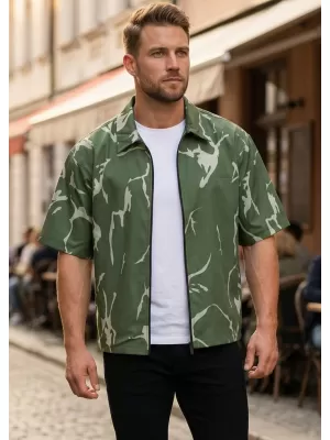 Premium-Herrenhemd ALTISPORT VOJ/ALM052KOS01 KHAKI