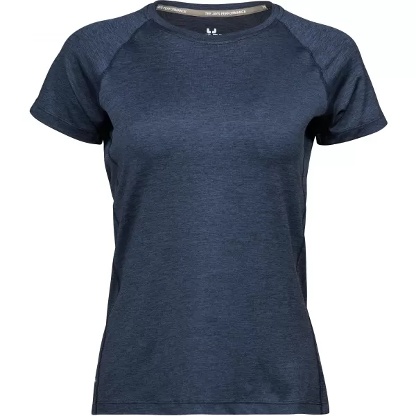  Damen-T-Shirt TEE JAYS | TJ 7021 MARINEBLAU MELIERT 