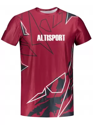 Herren Freizeithemd Premium ALTISPORT VOJ/ALM123TR06 DUNKELROT