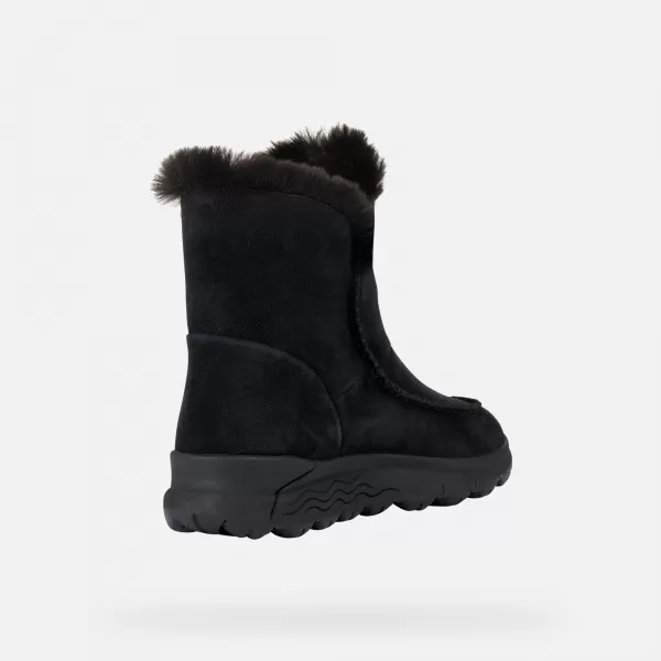  Damen-Stiefeletten GEOX SPHERICA 4X4 B ABX SCHWARZ 