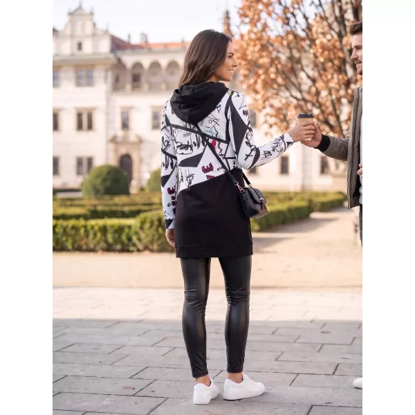  Damen-Sweatshirt KIXMI VONITA SCHWARZ/WEIß 